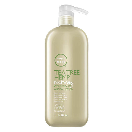 Paul Mitchell Tea Tree Hemp Restoring Conditioner and Body Lotion