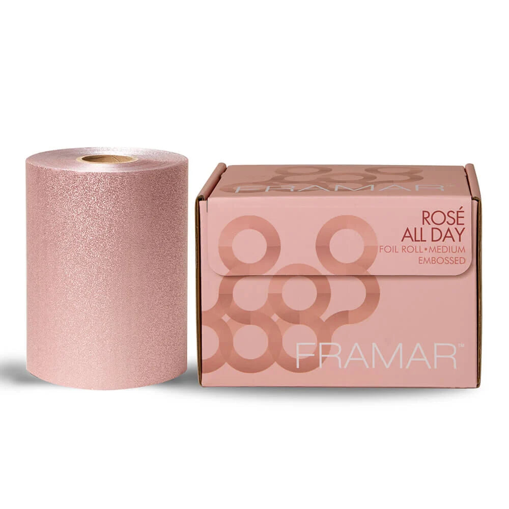 Framar RosÃ© All Day Medium Embossed Hair Foil Roll 320ft