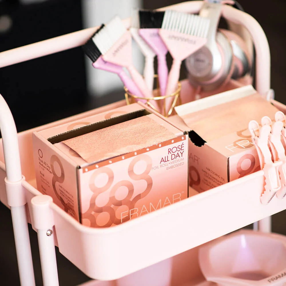 Framar Rosé All Day Medium Embossed Hair Foil Roll 320ft