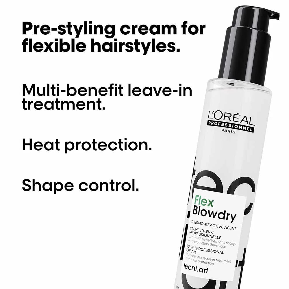 L'Oréal Professionel Serie Expert Blow-Dry Fluidifier 10-in-1 Shape Memory Leave-In Cream 150ml