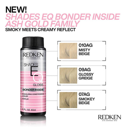 Redken Shades EQ Bonder Inside Demi Permanent Hair Colour - 09AG Glossy Beige - 60ml