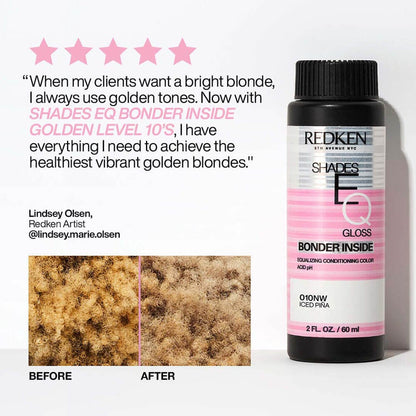 Redken Shades EQ Bonder Inside Demi Permanent Hair Colour - 010G Lemon Icing - 60ml