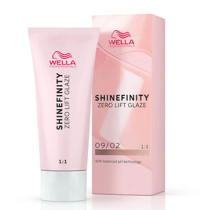 Wella Professionals Shinefinity Zero Lift Glaze Semi-Permanent HairColour - 09/02 Natural Soft Sage - 60ml