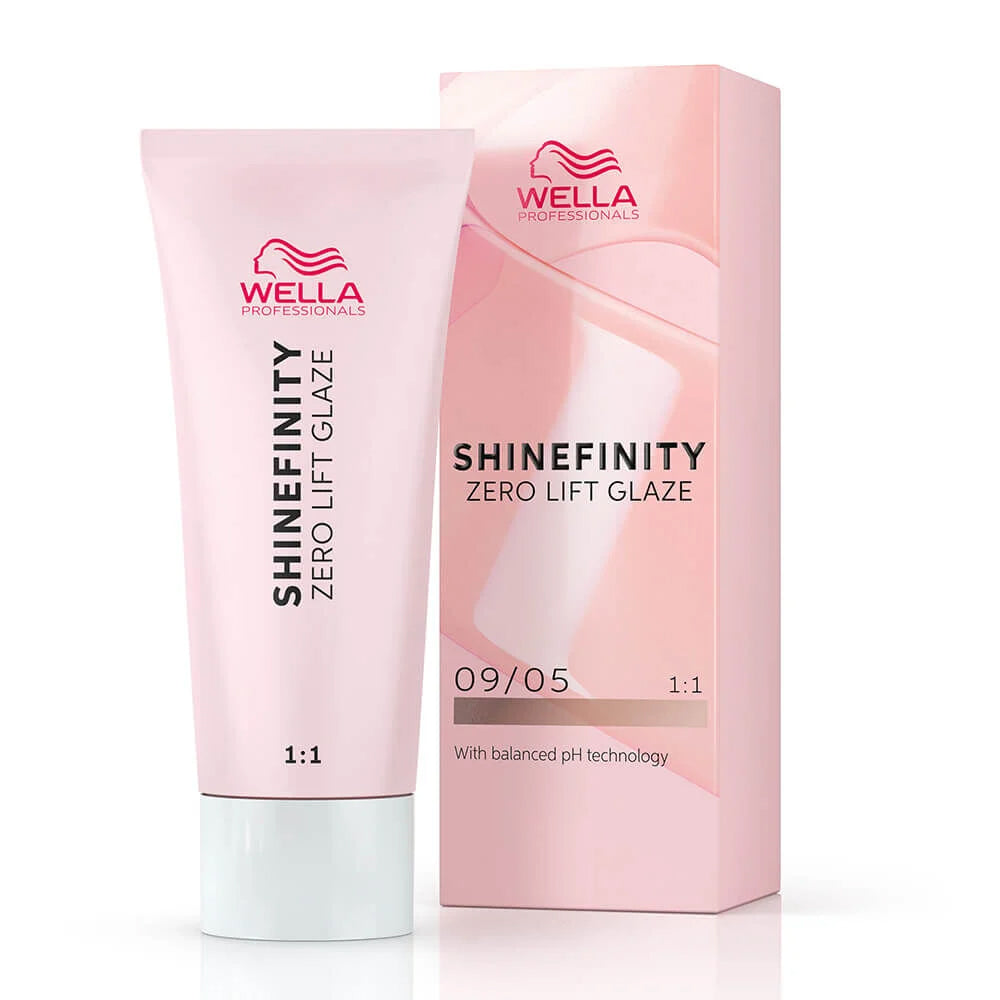 Wella Professionals Shinefinity Zero Lift Glaze Semi-Permanent HairColour - 09/05 Natural Silk Blush - 60ml