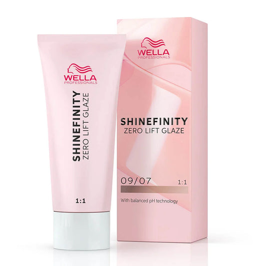 Wella Professionals Shinefinity Zero Lift Glaze Semi-Permanent HairColour - 09/07 Natural Beige Sand - 60ml