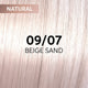 Wella Professionals Shinefinity Zero Lift Glaze Semi-Permanent HairColour - 09/07 Natural Beige Sand - 60ml Swatch