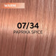 Wella Professionals Shinefinity Zero Lift Glaze Semi-Permanent HairColour - 07/34 Warm Paprika Spice - 60ml Swatch