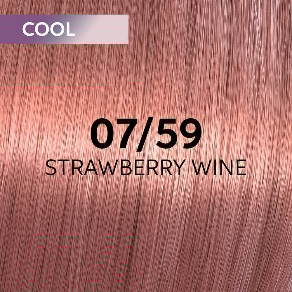 Wella Professionals Shinefinity Zero Lift Glaze Semi-Permanent HairColour - 07/59 Cool Strawberry Wine - 60ml