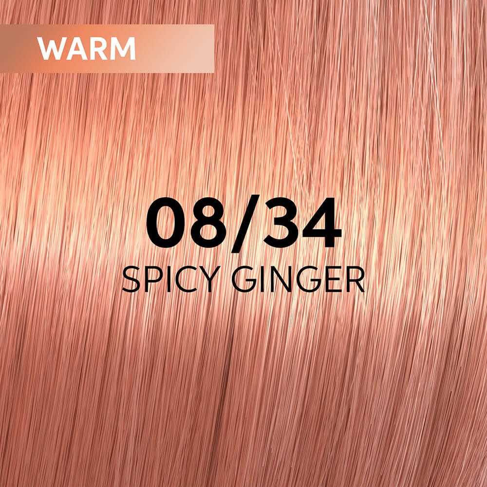 Wella Professionals Shinefinity Zero Lift Glaze Semi-Permanent HairColour - 08/34 Warm Spicy Ginger - 60ml