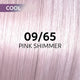 Wella Professionals Shinefinity Zero Lift Glaze Semi-Permanent HairColour - 09/65 Cool Pink Shimmer - 60ml Swatch