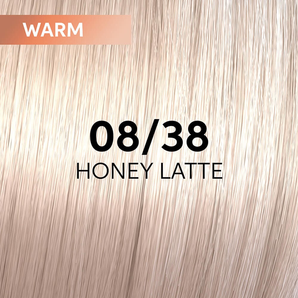 Wella Professionals Shinefinity Zero Lift Glaze Semi-Permanent HairColour - 08/38 Warm Honey Latte - 60ml