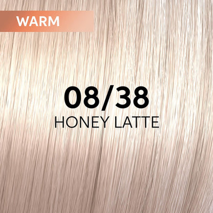 Wella Professionals Shinefinity Zero Lift Glaze Semi-Permanent HairColour - 08/38 Warm Honey Latte - 60ml