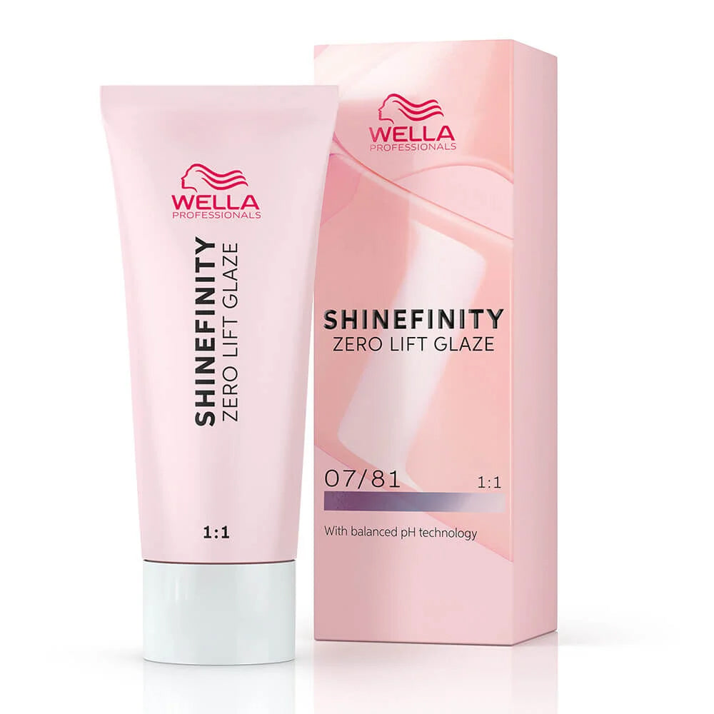 Wella Professionals Shinefinity Zero Lift Glaze Semi-Permanent HairColour - 07/81 Cool Smokey Opal - 60ml