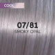 Wella Professionals Shinefinity Zero Lift Glaze Semi-Permanent HairColour - 07/81 Cool Smokey Opal - 60ml Swatch