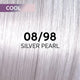 Wella Professionals Shinefinity Zero Lift Glaze Semi-Permanent HairColour - 08/98 Cool Silver Pearl - 60ml Swatch