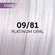 Wella Professionals Shinefinity Zero Lift Glaze Semi-Permanent HairColour - 09/81 Cool Platnum Opal - 60ml Swatch