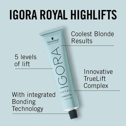 Schwarzkopf Professional Igora Royal Highlifts Permanent Hair Colour - 12-21 Special Blonde Ash Cendre - 60ml