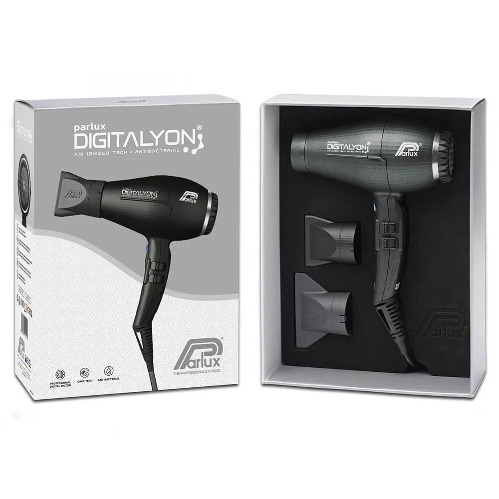 Parlux Digitalyon Light Air Ionizer Hair Dryer, Anthracite