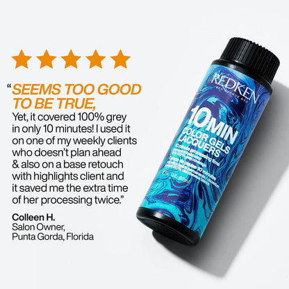 Redken Color Gels Lacquers 10 Minute Permanent Liquid Hair Colour - 8NA Volcanic - 60ml