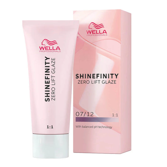 Wella Professionals Shinefinity Zero Lift Glaze Semi-Permanent HairColour - 07/12 Matte Blonde - 60ml