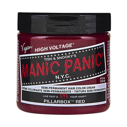 Manic Panic High Voltage Semi Permanent Hair Colour Cream - Pillarbox Red - 118ml