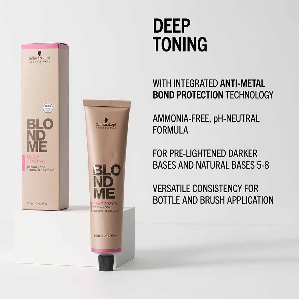 Schwarzkopf Professional BlondMe Deep Toning Permanent Hair Colour - Deep Chestnut 60ml