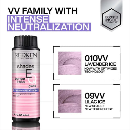 Redken Shades EQ Bonder Inside Demi Permanent Hair Colour - 09VV Lilac Ice - 60ml