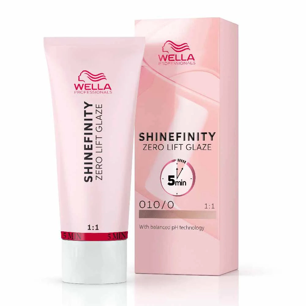 Wella Professionals Shinefinity Zero Lift Glaze Semi-Permanent HairColour - 010/0 Natural - 60ml
