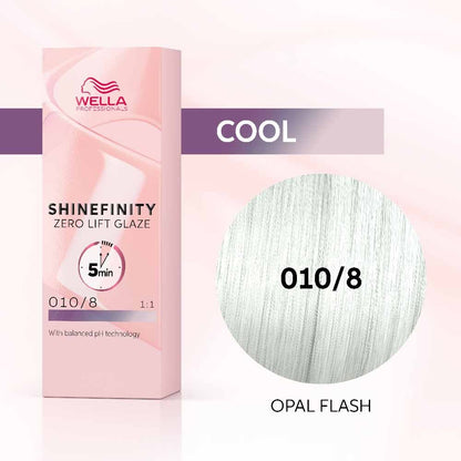 Wella Professionals Shinefinity Zero Lift Glaze Semi-Permanent HairColour - 010/8 Pearl - 60ml
