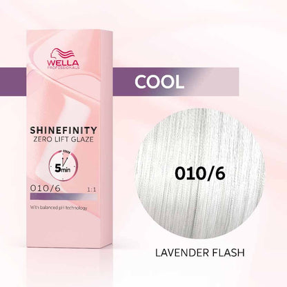 Wella Professionals Shinefinity Zero Lift Glaze Semi-Permanent HairColour - 010/6 Violet - 60ml