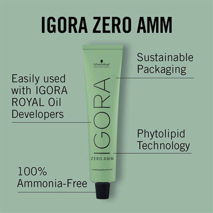 Schwarzkopf Professional Igora Zero AMM 10-14 Ultra Blonde Cendré Beige 60ml