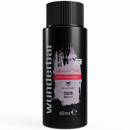 Wunderbar Gloss'n Tone Demi-Permanent Colour Liquid 09/6 Very Light Blond Violet 60ml