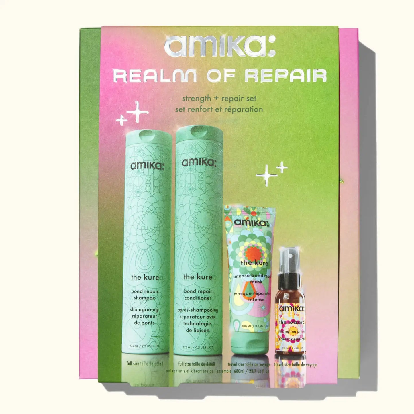 Amika Realm of Repair Hair Strengthening Gift Set