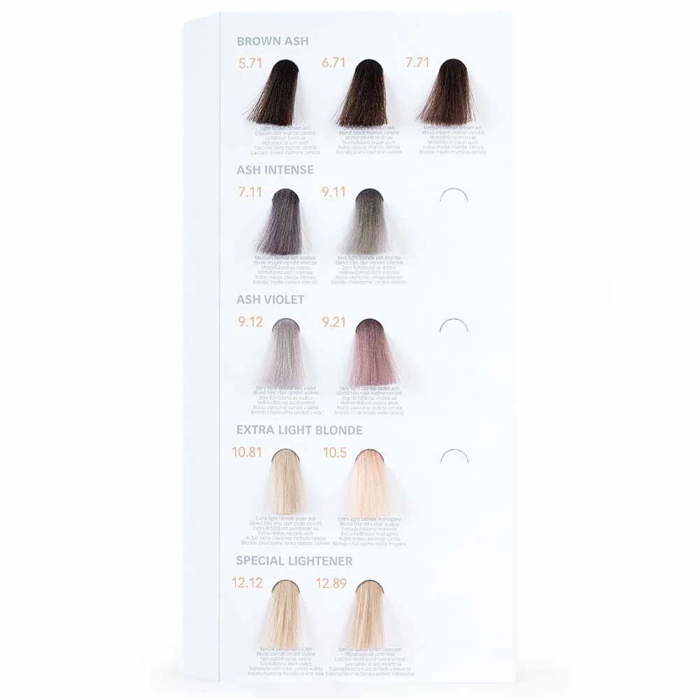 XP100 Intense Radiance Shade Chart Insert
