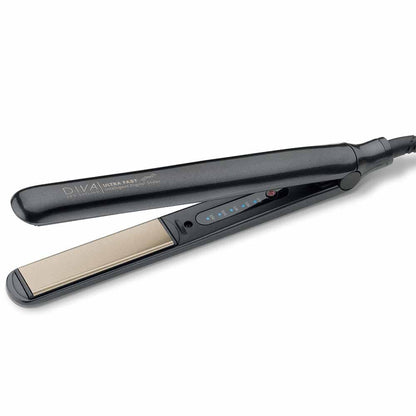 Diva Professional Styling Ultra Fast, Intelligent Digital Styler Hair Straightener Black Edition