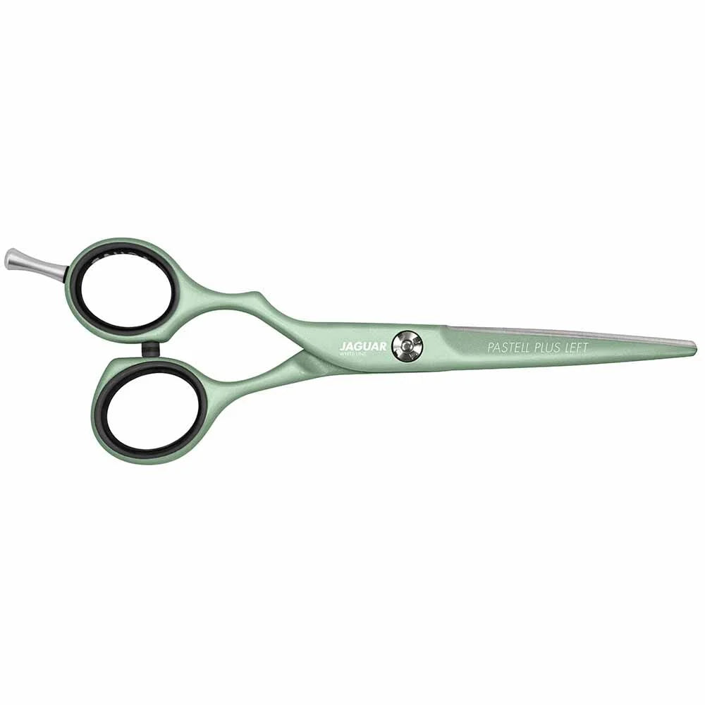 Jaguar White Line Pastell Plus Offset Scissors Matcha Green 5.75 inch Left-Handed