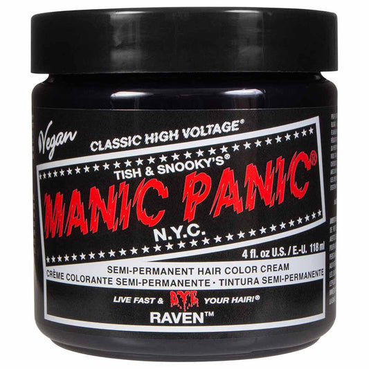 Manic Panic High Voltage Semi Permanent Hair Colour Cream - Raven - 118ml