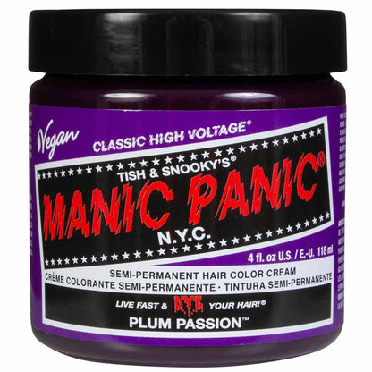 Manic Panic High Voltage Semi Permanent Hair Colour Cream - Plum Passion - 118ml