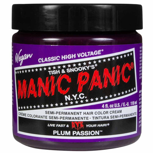 Manic Panic High Voltage Semi Permanent Hair Colour Cream - Plum Passion - 118ml