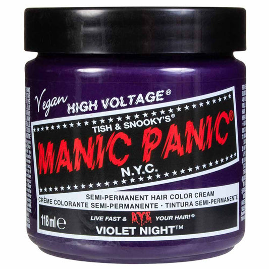 Manic Panic High Voltage Semi Permanent Hair Colour Cream - Violet Night - 118ml