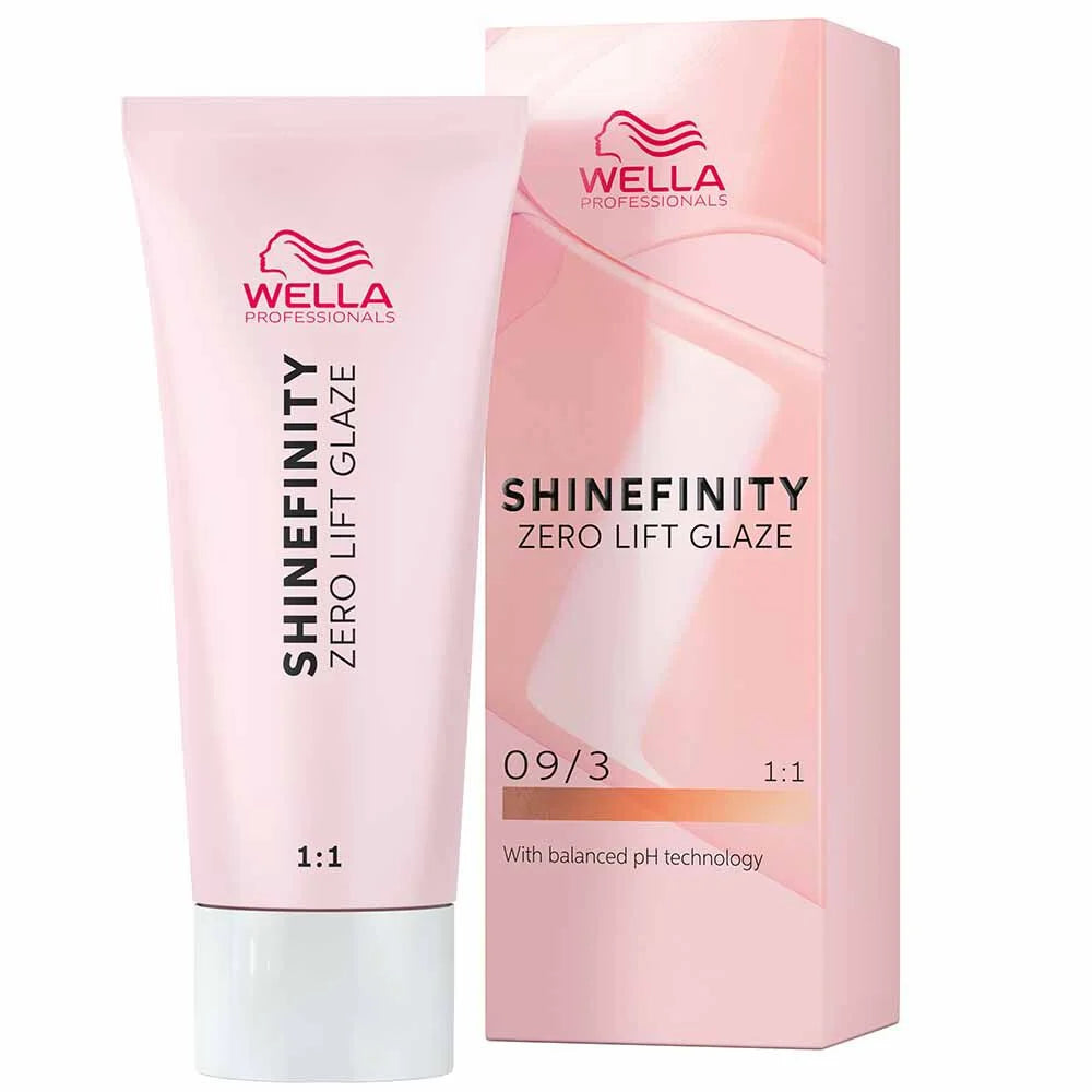 Wella Professionals Shinefinity Zero Lift Glaze Semi-Permanent HairColour - 09/03 Golden Honey - 60ml