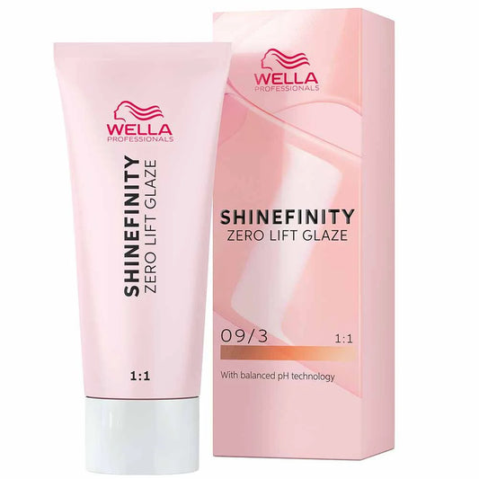 Wella Professionals Shinefinity Zero Lift Glaze Semi-Permanent HairColour - 09/03 Golden Honey - 60ml