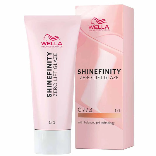 Wella Professionals Shinefinity Zero Lift Glaze Semi-Permanent HairColour - 07/3 Burnt Honey - 60ml