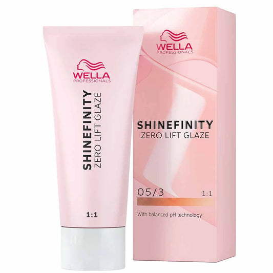 Wella Professionals Shinefinity Zero Lift Glaze Semi-Permanent HairColour - 05/3 Honey Chocolate - 60ml