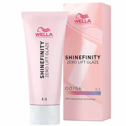 Wella Professionals Shinefinity Zero Lift Glaze Semi-Permanent HairColour - 00/56 Rose Booster - 60ml