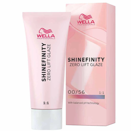 Wella Professionals Shinefinity Zero Lift Glaze Semi-Permanent HairColour - 00/56 Rose Booster - 60ml
