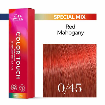 Wella Professionals Color Touch Demi-Permanent Hair Colour - 0/45 Red Mahogany Special Mix 60ml