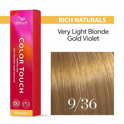 Wella Professionals Color Touch Demi-Permanent Hair Colour Very Light - 9/36 Very Light Blonde Gold Violet
