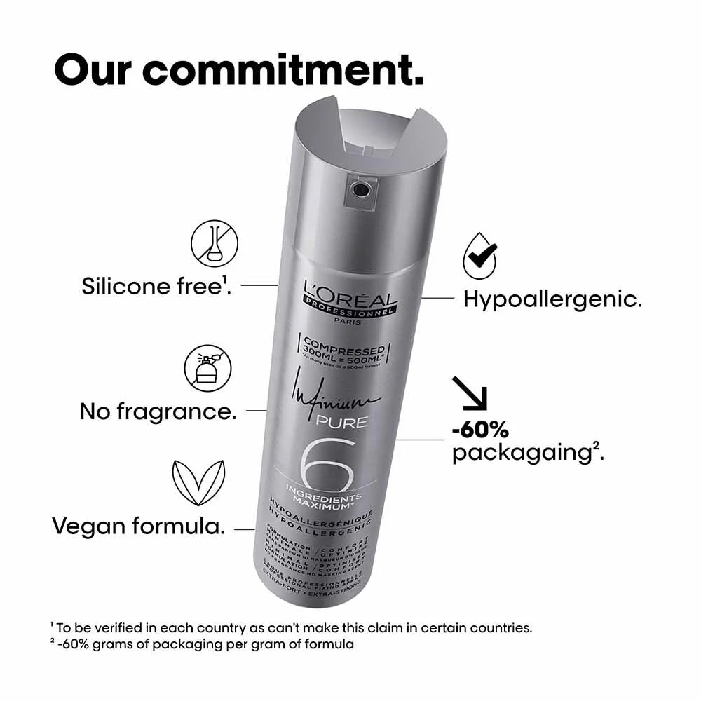 L'OrÃ©al Professionnel Infinium Pure Extra Strong Hair Spray 300ml