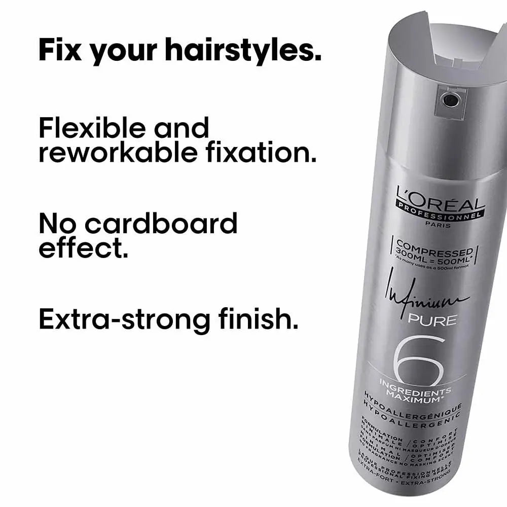 L'OrÃ©al Professionnel Infinium Pure Extra Strong Hair Spray 300ml